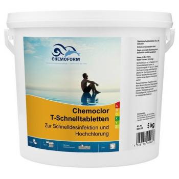 Шок хлор Chemochlor-T-Schnelltabletten Швидкорозчинний хлор у таблетках по 20 г для ударного хлорування 30 кг
