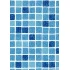 CLASSIC Non-Slip мозаика синяя / mosaic blue 165 cm, цвет 1123/01