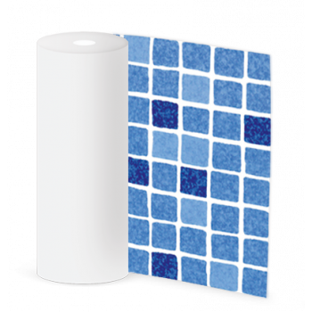 ПВХ пленка для бассейна SUPRA мозаика синяя / Mosaic blue 165 cm, цвет 1123/01