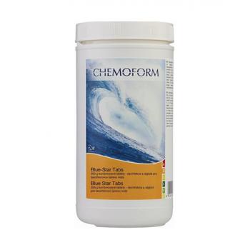 Активний кисень Chemoform Blue Star (таблетки 200 г+100 г), препарат для комплексного догляду за водою, 5 кг