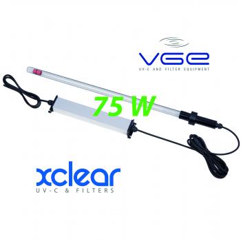 УФ стерилізатор для ставка - Комплект занурювальної ультрафіолетової лампи UV-C 75 Вт