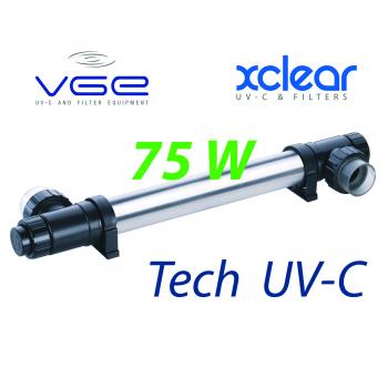 УФ стерилізатор для ставка - Комплект лампи UV-C XClear Budget Tech 75 Watt